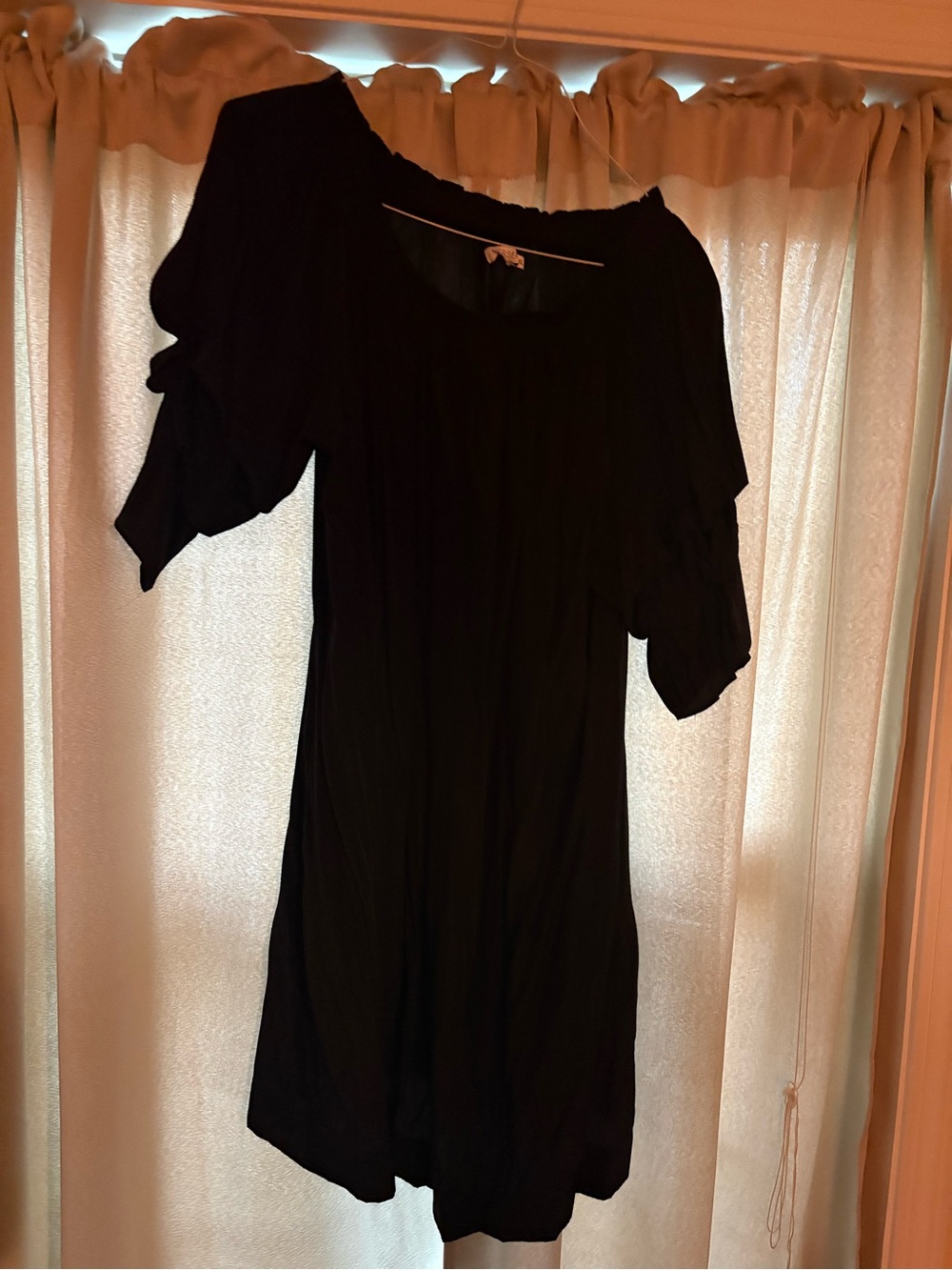Mersea Black Midi Dress with Puff Sleeves - Classic Women's Style